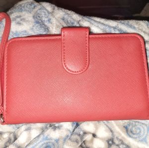 GUINUINE LEATHER Safe Keeper Wallet w/wrist strap